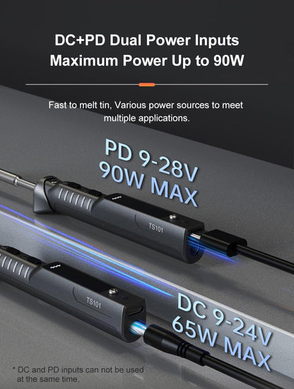 MINIWARE TS101 Digital Lötkolben USB-C 90W - BC2 Tip
