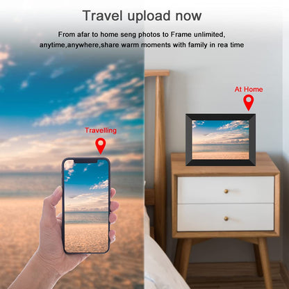 Aorpdd Digitaler Bilderrahmen 10.1 Zoll WLAN Frameo 32 GB