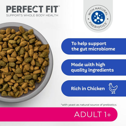 Perfect Fit Katzen-Trockenfutter Adult 1+ mit Huhn, 3 x 2,8 kg