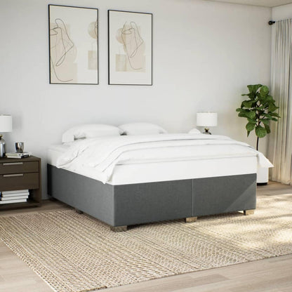 vidaXL Polsterbett Doppelbett 180x200cm - Dunkelgrau Stoff
