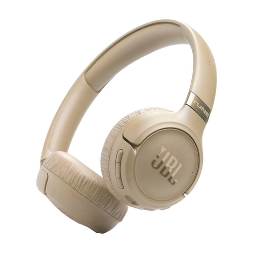 JBL Tune 680 NC On-Ear-Kopfhörer mit Noise-Cancelling, Beige, faltbares Design, gepolsterte Ohrmuscheln