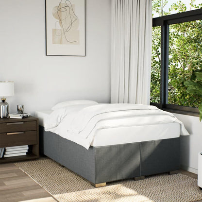 vidaXL Polsterbett Doppelbett Dunkelgrau 120x200cm Stoff