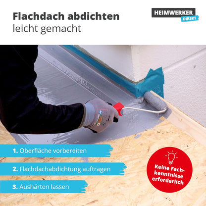 Alfa Easy 1K Flüssigdichtstoff Flachdachabdichtung - 7 kg Eimer