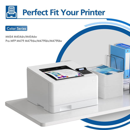 Kompatibel für HP 415A W2030A Toner 4er-Pack M479fdw mit Chip