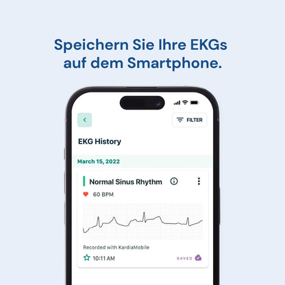 KardiaMobile EKG-Herzfrequenzmesser – 1-Kanal Version