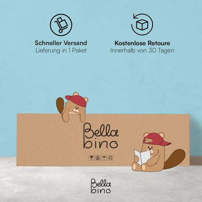 Bellabino Twist Kindermatratze 90x200 cm – 7-Zonen Kaltschaum H1/H2