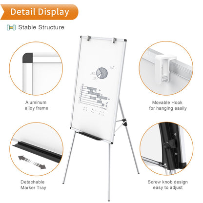 VIZ-PRO Flipchart-Whiteboard EB2436TL, magnetisch, 90 x 60 cm