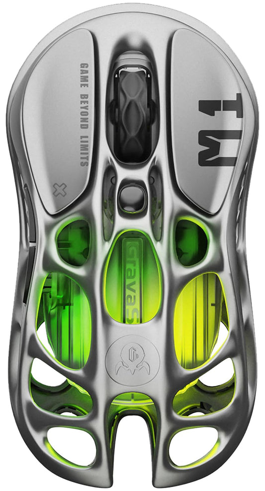 GravaStar Mercury M1 Pro Kabellose Superlight Gaming Maus – Gunmetal