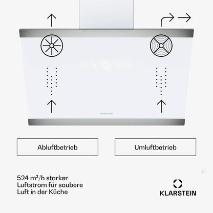 Klarstein FlashLine Kopffreihaube 60cm – Weiss