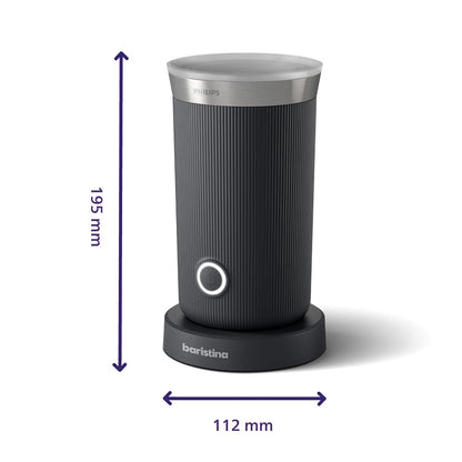 Philips Baristina Elektrischer Milchaufschäumer - Schwarzgrau