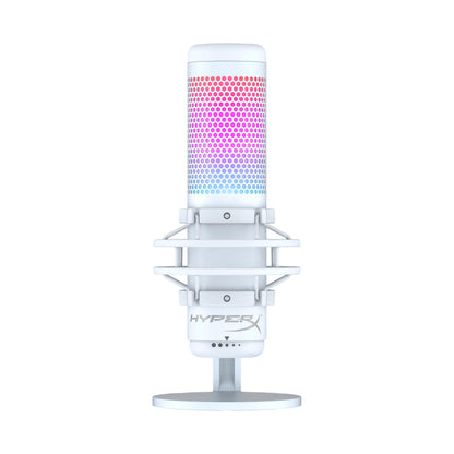 HyperX QuadCast S Mikrofon für Gaming & Streaming - Weiss. Kondensatormikrofon mit RGB-Beleuchtung. Für klare Sprachaufnahmen.