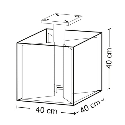 Schneider Universal-Bodenanker 897-50 für Ampelschirme, silbergrau