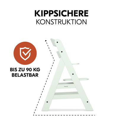 hauck Alpha+ Newborn Set Babyhochstuhl 2in1 Bouncer - Mint