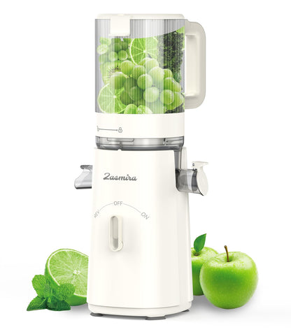 Zasmira Entsafter Slow Juicer – 120mm Einfüllschacht, Kein Vorschneiden