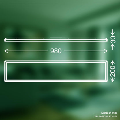 BRILONER LED Deckenleuchte Panel flach – 98cm Weiss