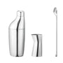 Georg Jensen Sky Geschenkset – Hochglanzpolierter Edelstahl 3-teilig: Barwerkzeuge aus hochglanzpoliertem Edelstahl zur Cocktailzubereitung.