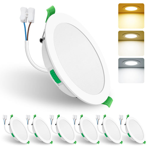 ALUSSO LIGHTING Einbaustrahler LED - 15W, 3CCT Dimmbar, 6er Set