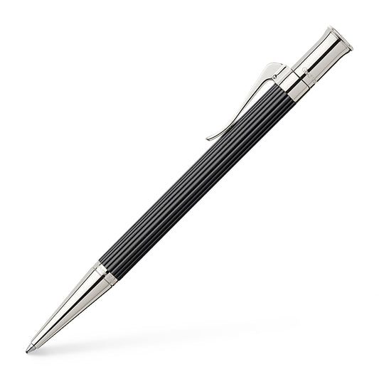 Graf von FABER-CASTELL 145531 Classic Drehkugelschreiber Ebenholz. Zylindrischer, dunkelbrauner Ebenholz-Drehkugelschreiber zum Schreiben.