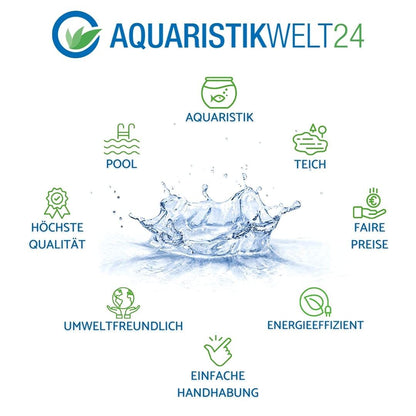 AquaOne Teichschlauch 38 mm (1 1/2 Zoll), 10 m, schwarz