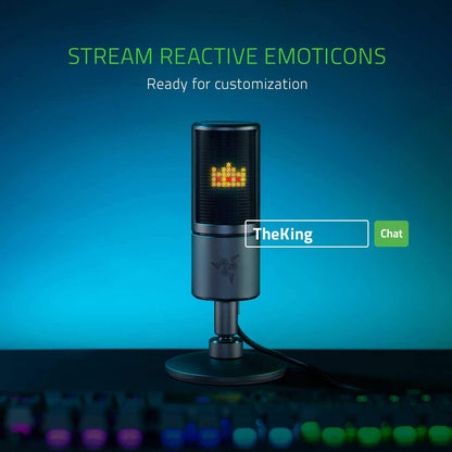 Razer Seiren Emote USB Kondensator-Mikrofon – Schwarz