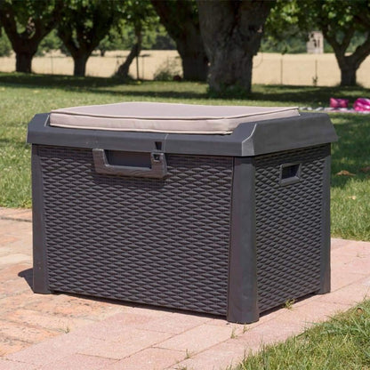 TOOMAX Kissen Compact Box Santorini Plus – braun 73x50.5x49.5 cm