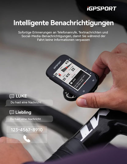 iGPSPORT BSC200S GPS-Fahrradcomputer kabellos mit Routennavigation