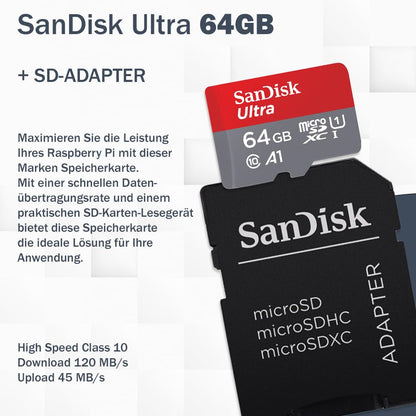 Raspberry Pi 5 16GB Kit – PCIe M.2 NVMe Metallgehäuse