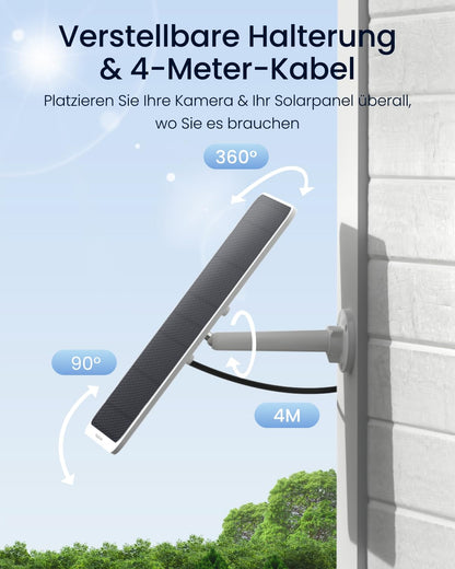 Reolink Solar Panel 3 – 12 W Solarpanel für Akku-Aussenkameras, IP65