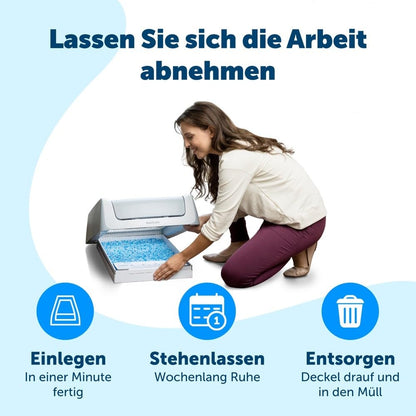 PetSafe ScoopFree Ersatzschale mit Kristall-Katzenstreu, 3er-Pack