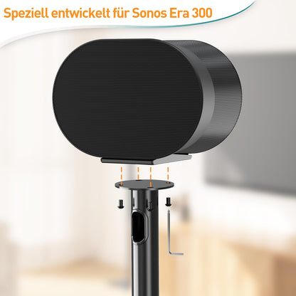ELIVED EV5026 Bodenständer Sonos Era 300 - 80,7cm Schwarz Paar