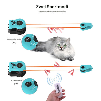AOKUY Katzenspielzeug Laufband für Indoor-Katzen, ferngesteuert