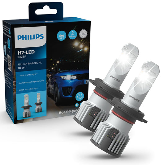 Philips Ultinon Pro6000 H7-LED - Zugelassen, Silber