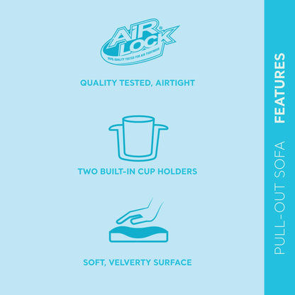 Intex Aufblas-Sofa-Bett ausziehbar Queen-Size Anthrazitgrau