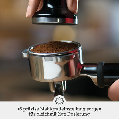 Sage The Barista Express Siebträgermaschine mit Mahlwerk - Schwarzer Trüffel