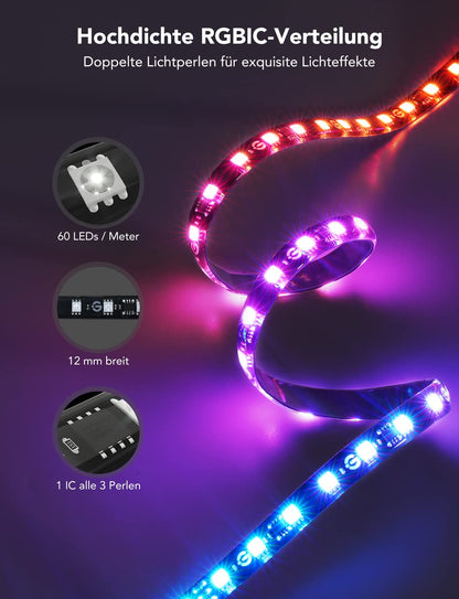 Govee Envisual TV Hintergrundbeleuchtung T2 – 75-85 Zoll Dual-Kamera