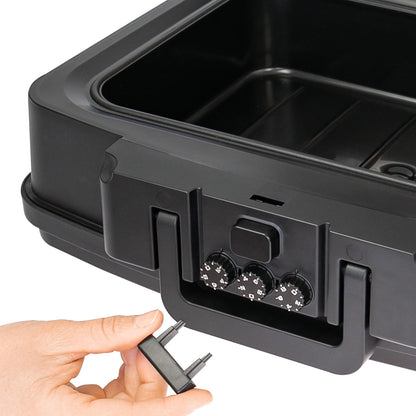 HMF 250437 Dokumentenbox Zahlenschloss feuerfest wasserdicht