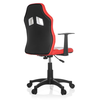 hjh OFFICE Teen Game AL Kinderdrehstuhl - Rot/Weiss