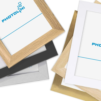 PHOTOLINI Bilderrahmen 20x25 cm Silber MDF-Holz - 10er Set