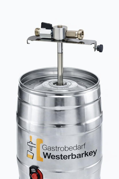 Gastrobedarf Westerbarkey Dosenadapter 5l Edelstahl mit Absperrhahn
