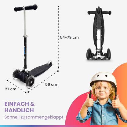 Fun Pro ONE Premium Kinderroller – Faltbar, LED Räder