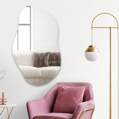 Muzilife Asymmetrischer Wandspiegel Rahmenlos 50x85cm
