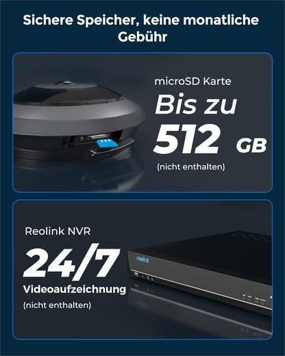 Reolink FE-W 6MP WLAN Überwachungskamera Innen mit 360° Fisheye