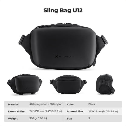 K&F Concept Kameratasche Klein S, Fototasche für DSLR/SLR, Schwarz