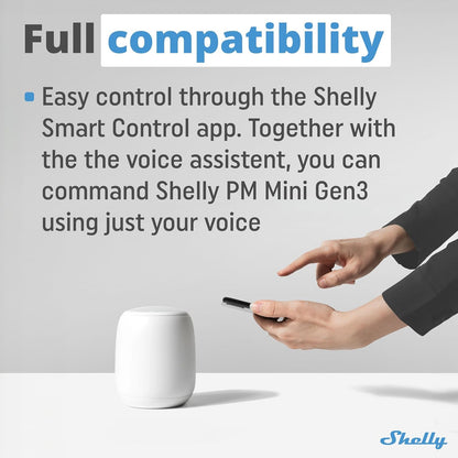 Shelly PM Mini Gen 3 WLAN Power Meter 1 Kanal 16 A 4er Pack
