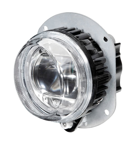 HELLA 1N0 011 988-061 LED-Nebelscheinwerfer - 90mm L4060 rechts, mit schwarzem Gehäuse. Beleuchtet bei Nebel.