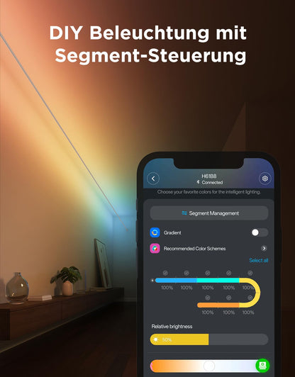 Govee LED Strip Skyline Kit RGBWWIC Streifen Matter-kompatibel - 4m