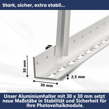 Rhein Beleuchtung Solarmodul Halterung 114 cm, 0-90° verstellbar
