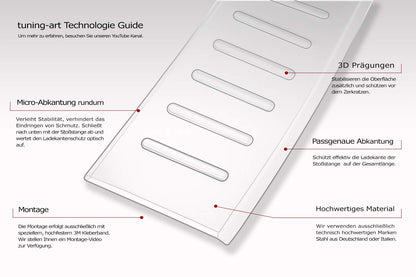 tuning-art L208 Edelstahl Ladekantenschutz - VW Tiguan 2 Allspace