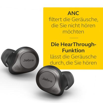 Jabra Elite 85t True Wireless In-Ear Bluetooth Kopfhörer - Titanschwarz