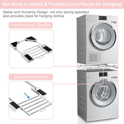 NIUXX Zwischenbaurahmen mit Wäscheleine – Universal (53-68cm)